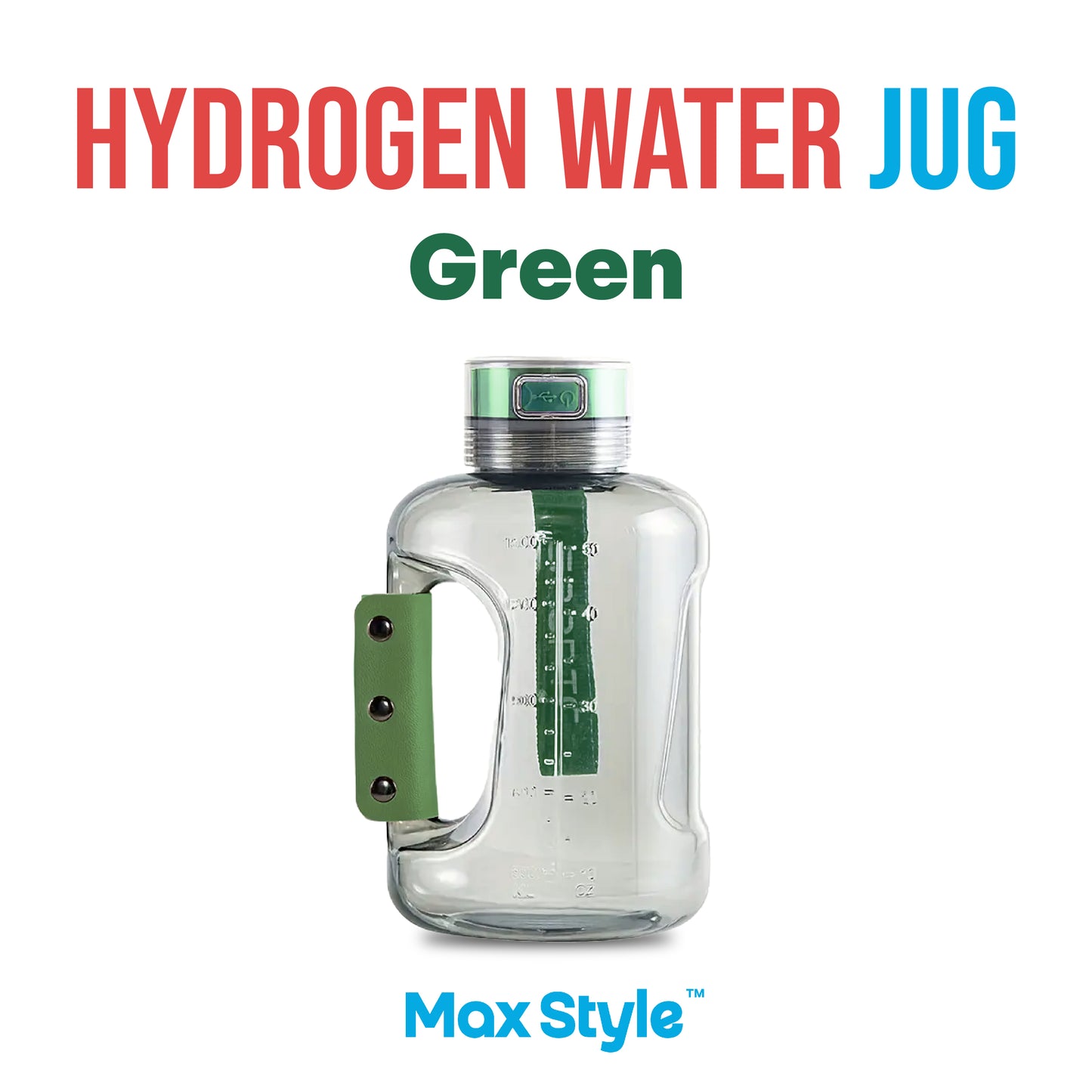 Max Style™ Hydrogen Water Jug - 1500 ML
