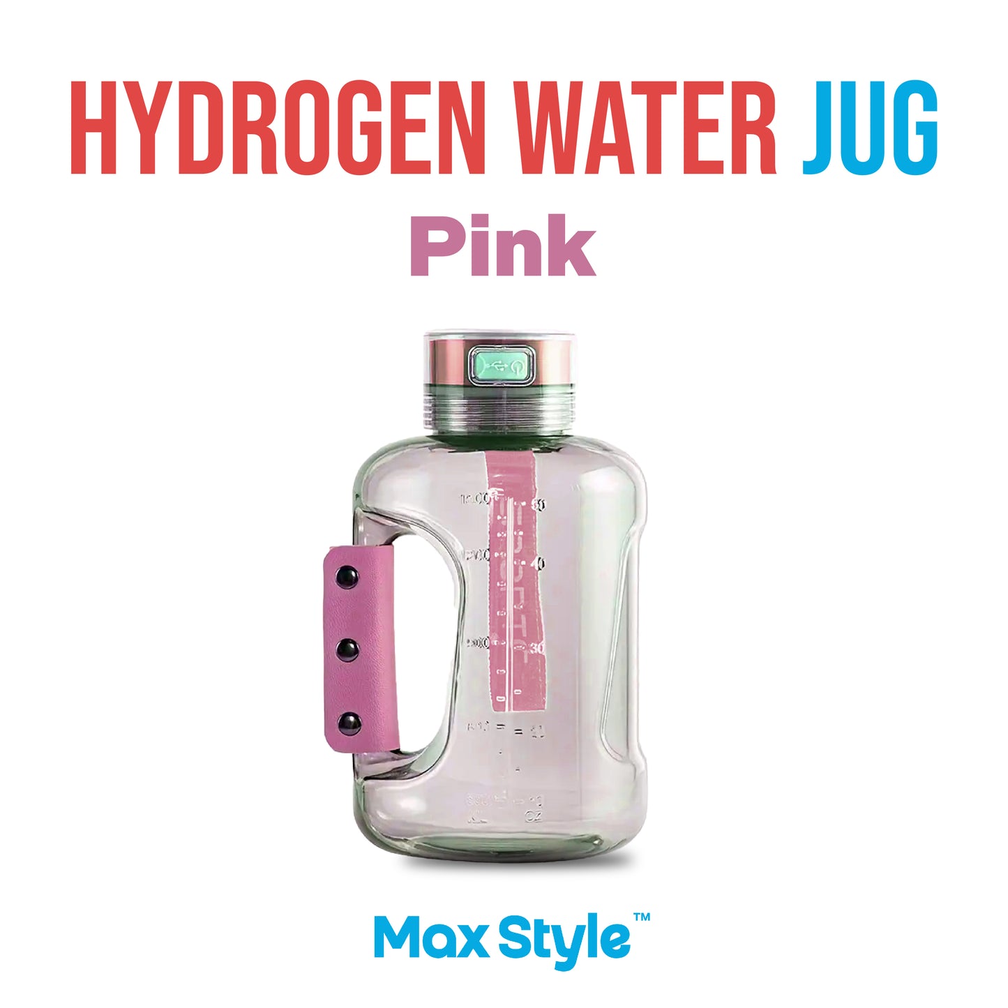 Max Style™ Hydrogen Water Jug - 1500 ML