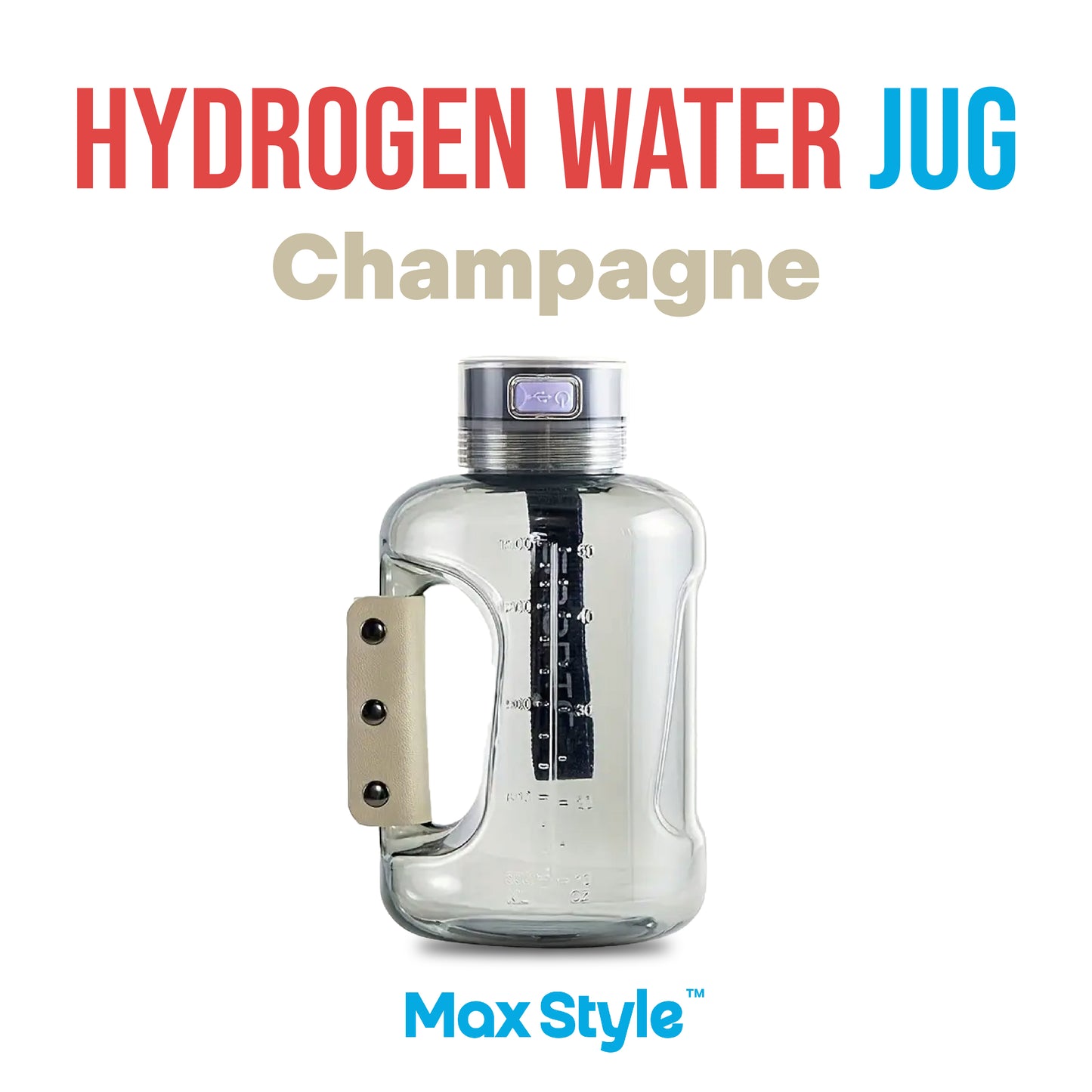 Max Style™ Hydrogen Water Jug - 1500 ML