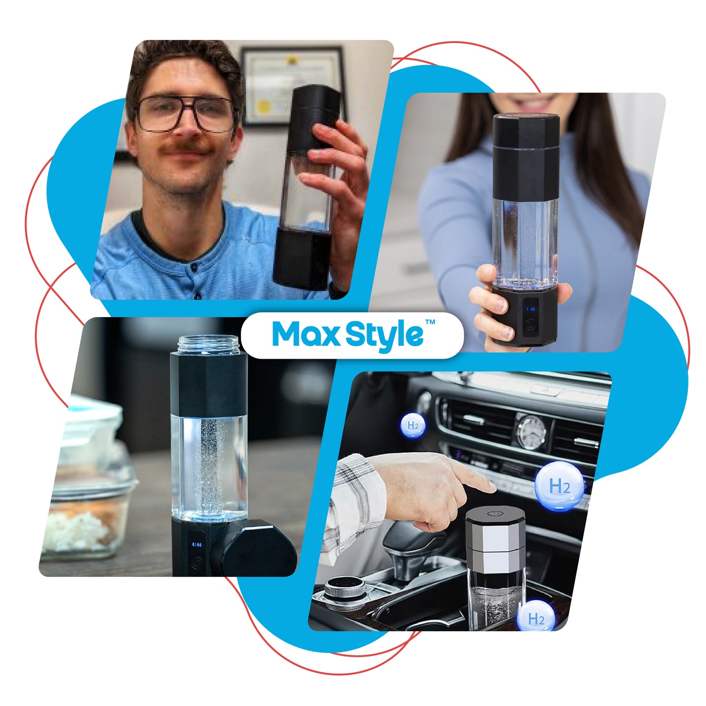 Max Style™ Hydrogen Water Bottle PRO